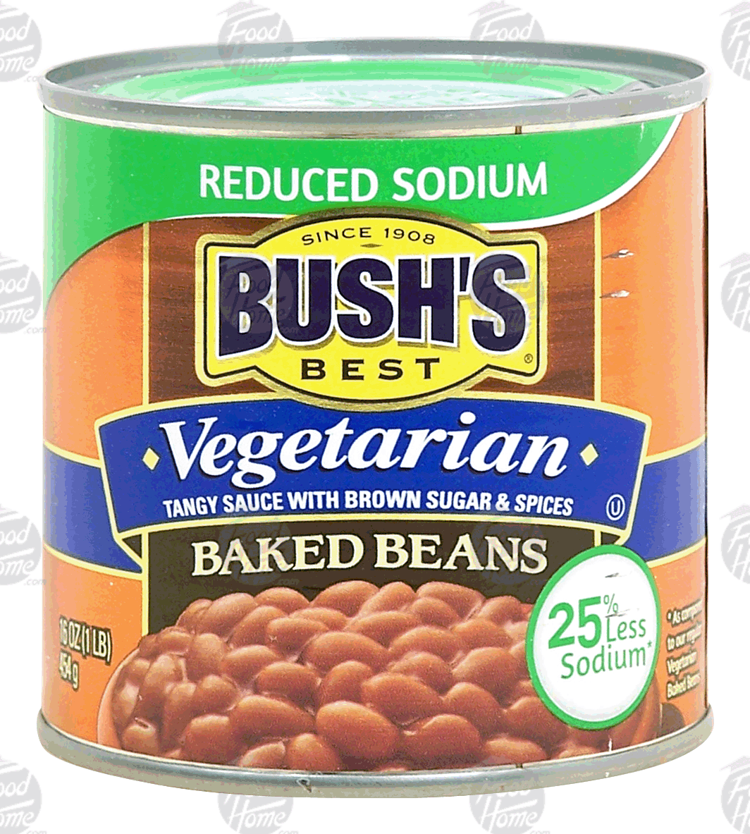 Bush's Best  vegetarian baked beans with brown sugar & spices, reduced sodium Full-Size Picture